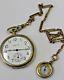 Vintage Hamilton Pocket Watch With Compass Fob & Chain