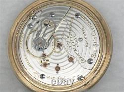 Very Early 18s Ball Hamilton 999 17 Jewel Orrs Pocketwatch, Signed 3x, Running