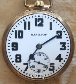 Very Nice Hamilton Double Sunk Montgomery Dial & 974 Special Movement, Excellent