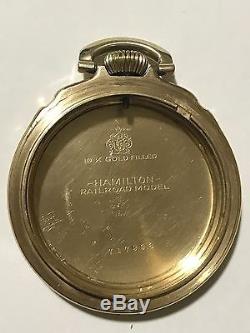 Very Nice Hamilton16S Railroad Model 10K Gold Filled Railroad Pocket Watch Case