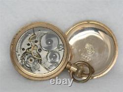 Very Rare 16s Hamilton 976 First Run Pocketwatch, 16 Jewel, 14k Gf Case, Running