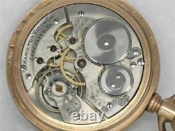 Very Rare 16s Hamilton 976 First Run Pocketwatch, 16 Jewel, 14k Gf Case, Running