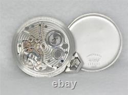 Very Rare Serial #r14 Platinum Hamilton Gents 23 Jewel 923 Pocketwatch, Running