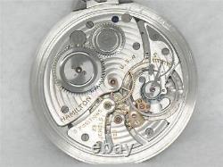 Very Rare Serial #r14 Platinum Hamilton Gents 23 Jewel 923 Pocketwatch, Running