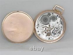 Very Rare Solid 14k Red Gold Hamilton Gents 21 Jewel 921 Pocket Watch, Running