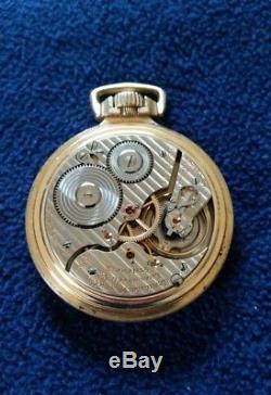 Very nice Hamilton lever set railroad pocket watch 992 with rare dial