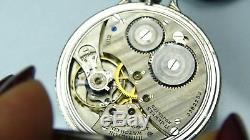 Victorian 912 Grade white 14k Gold filled Hamilton pocket watch 17jewels