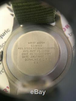 Vietnam War Hamilton US military 1969 issue men's watch, Ref GG-W-113 with Hack