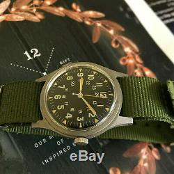 Vietnam War Hamilton US military 1971 men's watch, model GG-W-113 with Hack