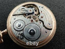 Vintage 16 Size Hamilton O. F. Pocket Watch Grade 992 Keeping Time From 1917