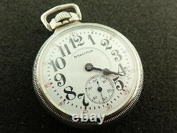 Vintage 16 Size Hamilton O. F. Pocket Watch Grade 992 Keeping Time From 1925