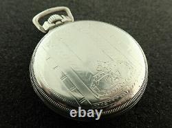 Vintage 16 Size Hamilton O. F. Pocket Watch Grade 992 Keeping Time From 1925