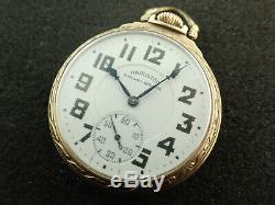Vintage 16 Size Hamilton Open Face Pocket Watch Grade 992b 1942 Keeping Time