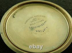 Vintage 16 Size Hamilton Openface Pocket Watch Grade 992b 1952 Keeping Time