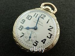 Vintage 16 Size Hamilton Railway Special Pocket Watch 1948 Keeping Time