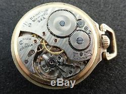 Vintage 16 Size Hamilton Railway Special Pocket Watch Grade 992b Keeping Time