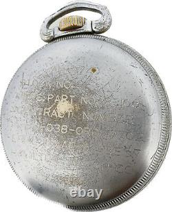 Vintage 16S 1952 Hamilton GCT US Military 24 Hour 22 Jewel Pocket Watch 4992B