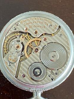 Vintage 16s Hamilton Pocket Watch, Gr. 992,21 Jewel, Year 1923, Keeping Time