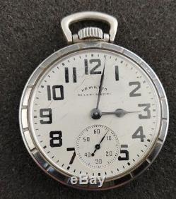 Vintage 16s Hamilton Railway Special Grade 992b Pocket Watch From 1952 Running