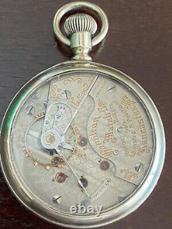 Vintage 18s Hamilton Pocket Watch Display Back, Gr. 940, Keeping Time, Railroad