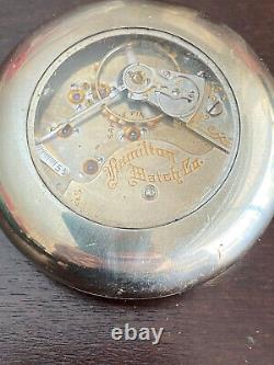 Vintage 18s Hamilton Pocket Watch, Gr. 940, Display Back, Runs Good, Year 1904