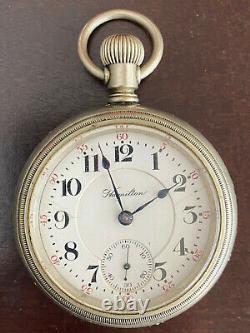 Vintage 18s Hamilton Pocket Watch, Gr. 940, Runs Good, Year 1907, Display Back