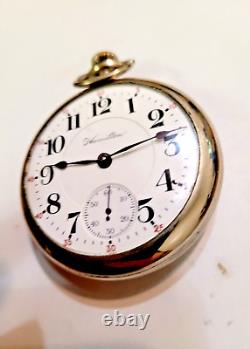 Vintage 1907 Hamilton Model 940 21 Jewels, Size 18 Railroad grade Pocket Watch