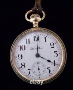 Vintage 1908 Hamilton 18S 21J Grade 940 Display Case Railroad Pocket Watch