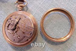 Vintage 1908 Hamilton 18S 21J Grade 940 Display Case Railroad Pocket Watch