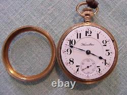 Vintage 1908 Hamilton 18S 21J Grade 940 Display Case Railroad Pocket Watch