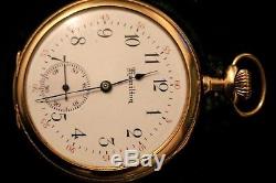 Vintage 1909, Solid 14K Yellow Gold Hamilton Pocket Watch Excellent condition