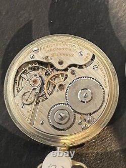 Vintage 1912 Hamilton 992 Pocket Watch So Clean (Need Service Not Runing)