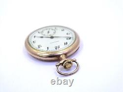 Vintage 1914 HAMILTON 17 Jewel 12S 914 Grade Gold Filled Pocket Watch