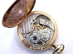 Vintage 1914 HAMILTON 17 Jewel 12S 914 Grade Gold Filled Pocket Watch