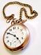 Vintage 1915 Hamilton Grade 992 Railroad 21 Jewels Pocket Watch Size 16 With Chain