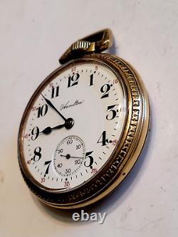 Vintage 1919 Hamilton 992, Size 16, 21 Jewels Pocket Watch Railroad Grade