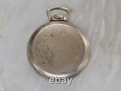 Vintage 1919 Hamilton Open Face Lever Set Pocket Watch 21J 12-K767