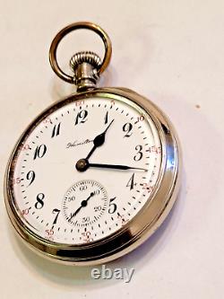 Vintage 1919 RR Hamilton grade 992 pocket watch, 16 size, 21 jewel Display Case