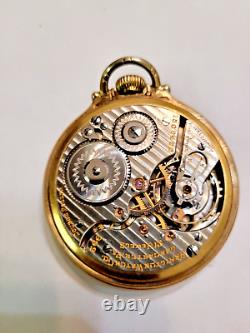 Vintage 1920 Hamilton Railroad Pocket Watch 21 Jewels Grade 992 Size 16S 10K GF