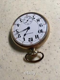 Vintage 1920 Wadsworth-hamilton 992 Pocket Watch 16 Size 21 Jewels Railroad