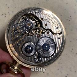 Vintage 1920 Wadsworth-hamilton 992 Pocket Watch 16 Size 21 Jewels Railroad