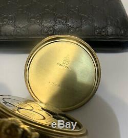 Vintage 1924 Hamilton 916 Pocket Watch 12 Size 17 Jewel Running 14k Gold Filled
