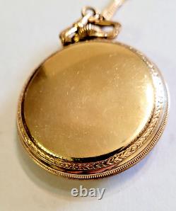 Vintage 1926 HAMILTON 992 RR POCKET WATCH, 16 SIZE, 21 JEWELS with Chain & Knife