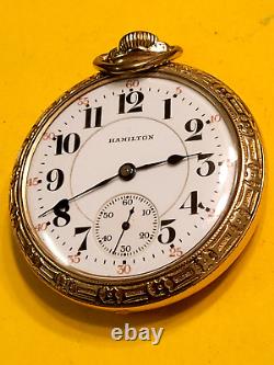 Vintage 1926 HAMILTON Railroad Grade 992 21 Jewels Size 16s Pocket Watch