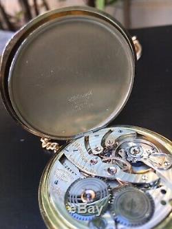 Vintage 1927 Hamilton 12S Pocket Watch Grade 922 23J Rare Hawaii Coin Runs Great
