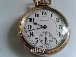 Vintage 1927 Hamilton 992 16s 21j Mod 2 Pocket Watch Lever Set Runs Very Good