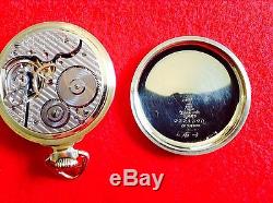 Vintage 1929 Hamilton 992 14k Gf 21j Railroad Grade Pocketwatch 16s