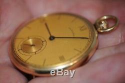 Vintage 1930's 14k Solid Gold Hamilton 17J 10S Grade 917 Pocket Watch Works Grea