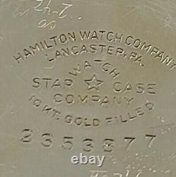 Vintage 1932 HAMILTON 974 Special 10K G. F. Montgomery Dial 17J RR Pocket Watch