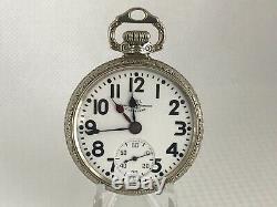 Vintage 1938 BALL HAMILTON OFFICIAL RAILROAD STANDARD Pocket Watch with BALL CASE